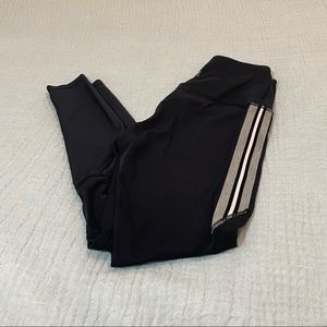 NYLORA Leggings Black Striped Size XS